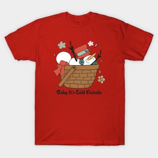 Baby Snowman It's Cold Outside T-Shirt